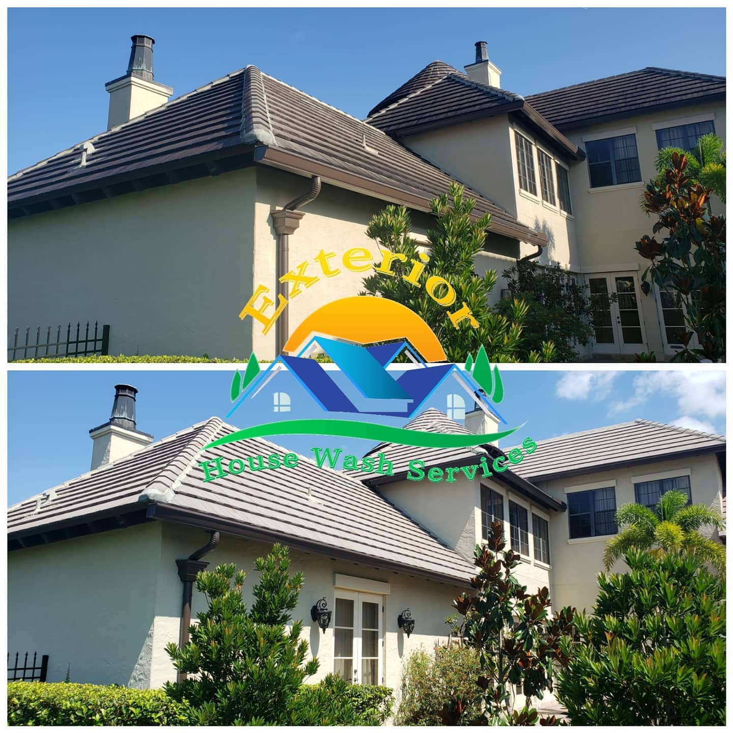 Clean exterior house